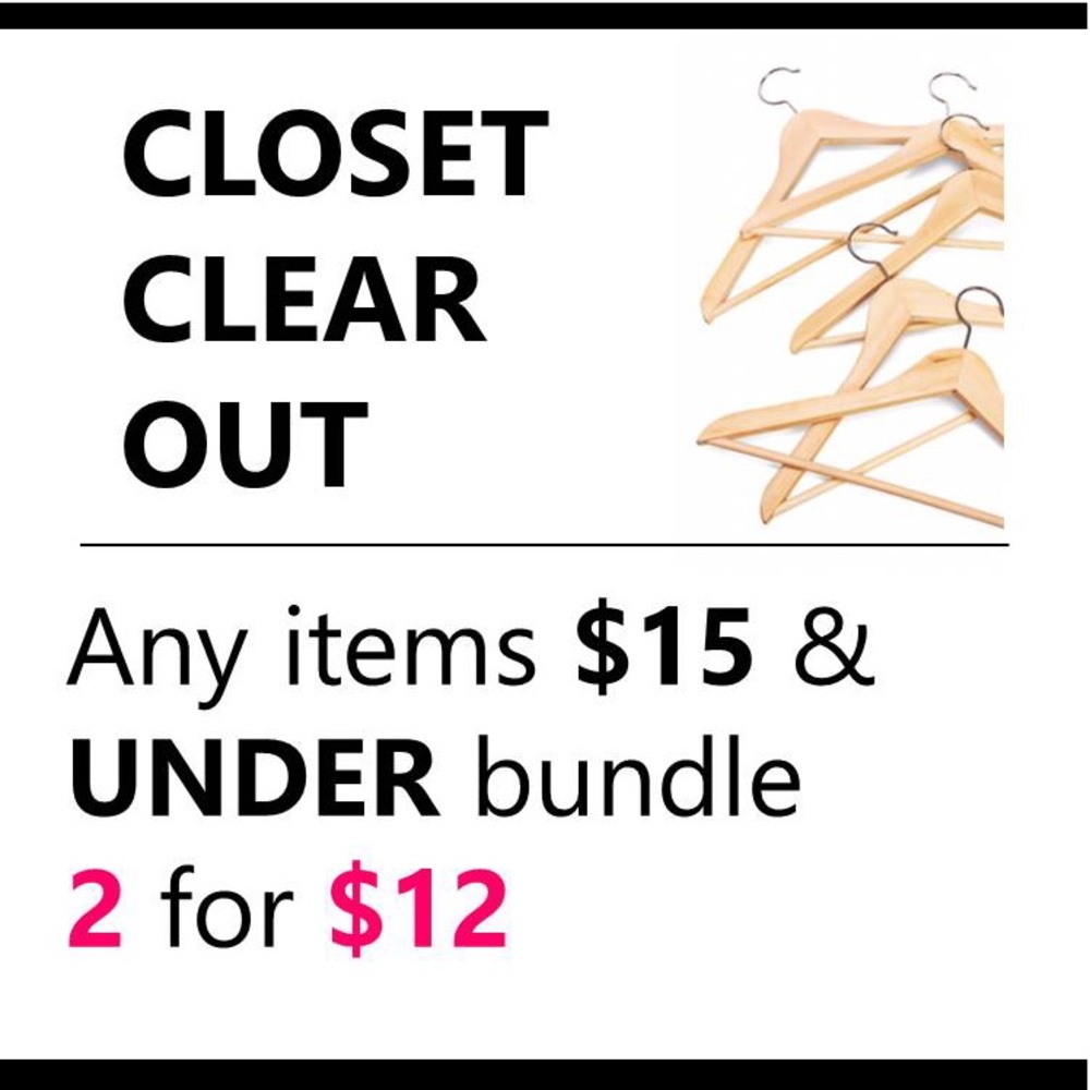 $15 or less bundle 2 for $12